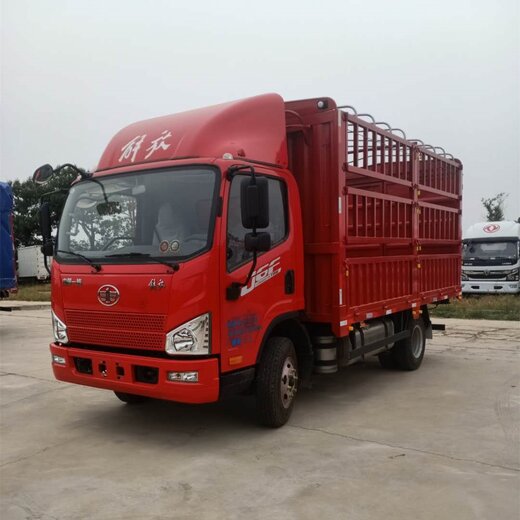 郑州解放j6f重载版160马力42米高栏载货车
